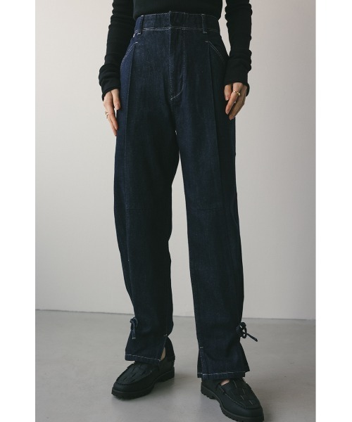 STYLEMIXER（スタイルミキサー）の「ヘムリボンデザインデニム（デニムパンツ・レディース・グレー/インディゴブルー・X-SMALL/SMALL/MEDIUM）」の18枚目の写真