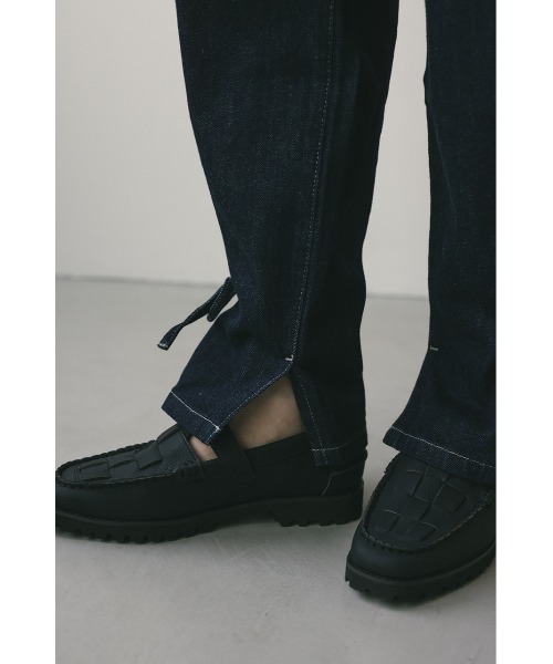 STYLEMIXER（スタイルミキサー）の「ヘムリボンデザインデニム（デニムパンツ・レディース・グレー/インディゴブルー・X-SMALL/SMALL/MEDIUM）」の21枚目の写真