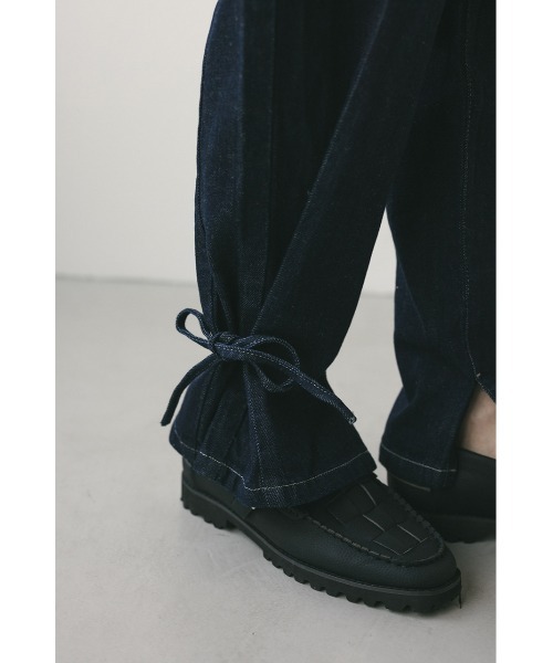 STYLEMIXER（スタイルミキサー）の「ヘムリボンデザインデニム（デニムパンツ・レディース・グレー/インディゴブルー・X-SMALL/SMALL/MEDIUM）」の22枚目の写真