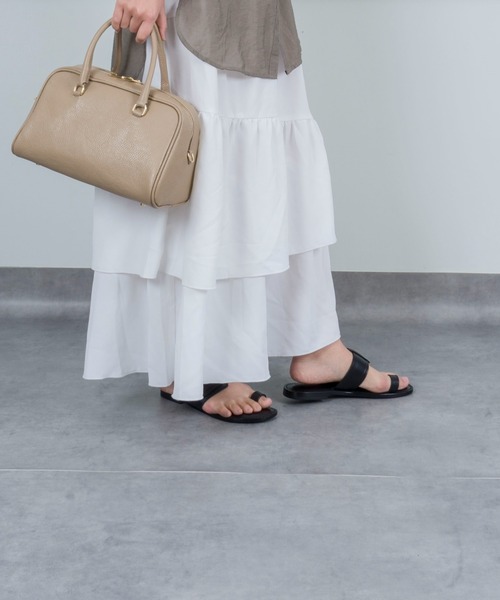 【CORSO ROMA,9/コルソローマ9】レザー サンダル　トングサンダル