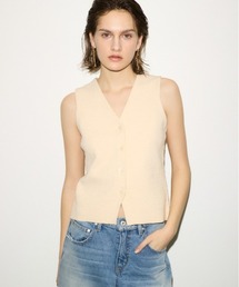 THROW by SLY(X[oCXC)THROW@V/N BUTTON VEST VlbN {^ xXg(xXg)
