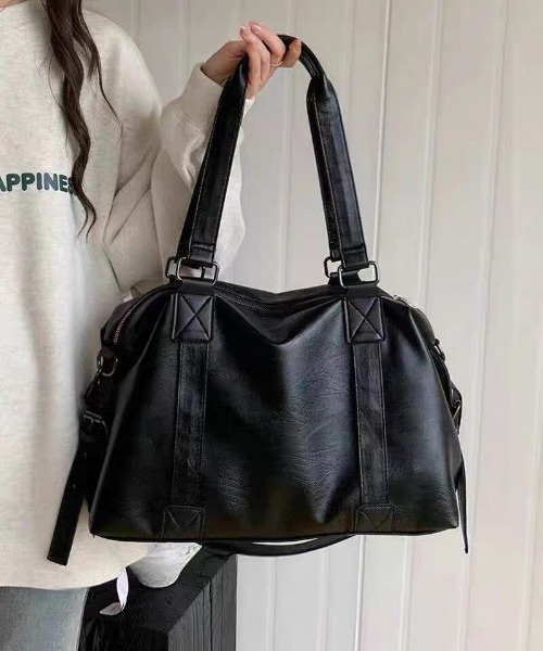 OVHEE Barnnet Crinkled Black/2way バッグ 韓国 フェイクレザー FREE STYLISTS ショルダーバッグ バッグ Y2K リボンアウト
