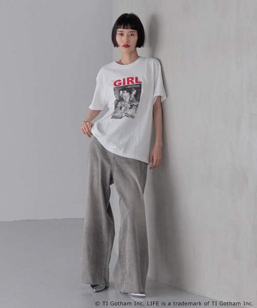 LOWRYS FARM（ローリーズファーム）の「LIFE PICTURE COLLECTION GIRL TEE　 450085（Tシャツ/カットソー・レディース・ホワイト/ホワイト系その他・FREE）」の10枚目の写真