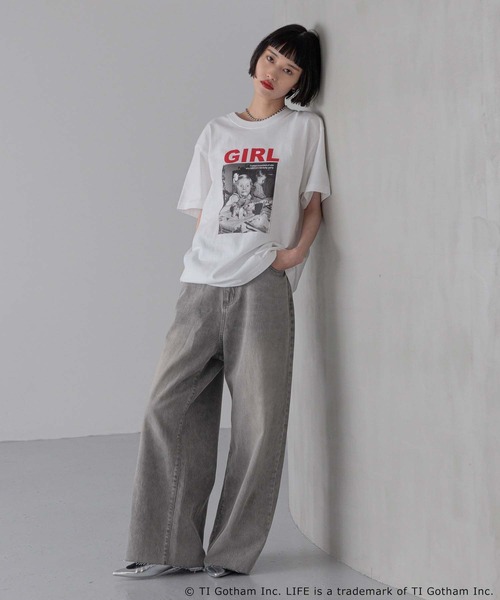 LOWRYS FARM（ローリーズファーム）の「LIFE PICTURE COLLECTION GIRL TEE　 450085（Tシャツ/カットソー・レディース・ホワイト/ホワイト系その他・FREE）」の9枚目の写真