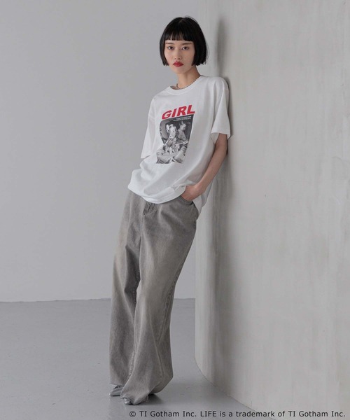 LOWRYS FARM（ローリーズファーム）の「LIFE PICTURE COLLECTION GIRL TEE　 450085（Tシャツ/カットソー・レディース・ホワイト/ホワイト系その他・FREE）」の7枚目の写真