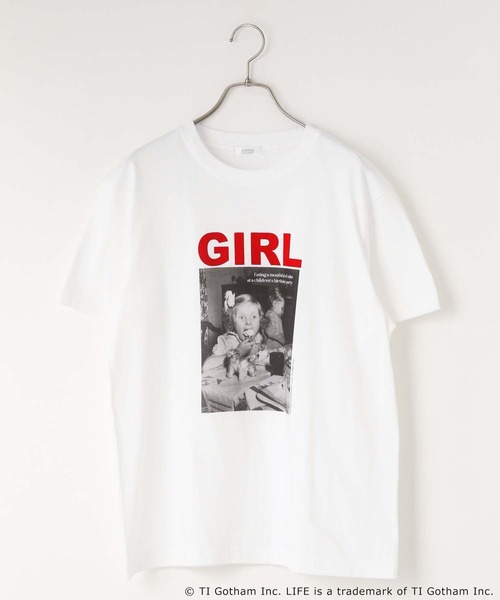 LOWRYS FARM（ローリーズファーム）の「LIFE PICTURE COLLECTION GIRL TEE　 450085（Tシャツ/カットソー・レディース・ホワイト/ホワイト系その他・FREE）」の4枚目の写真