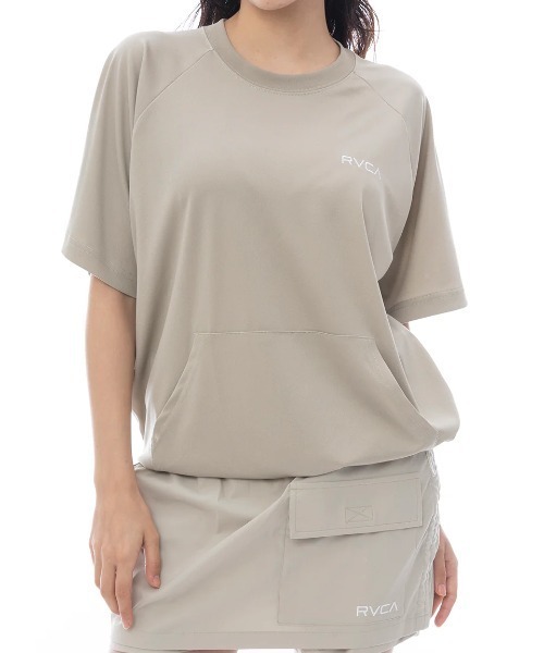 RVCA（ルーカ）の「RVCA レディース MINI RVCA UTILITY SS TEE サーフTシャツ 【2025年春夏モデル】/ルーカ水陸両用UVケアドローコード付き半袖ラッシュガード(水着)（ラッシュガード・レディース・ホワイト/ブラック/ピンク系その他/ブラウン系その他・MEDIUM/SMALL/LARGE）」の21枚目の写真