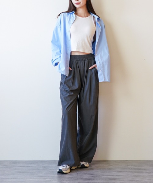 gossip!ロサンゼルス(ゴシップロサンゼルス)の「ウエストギャザー イージーパンツ(その他パンツ・レディース・ブラウン/ブラック/グレー・FREE)」の13枚目の写真