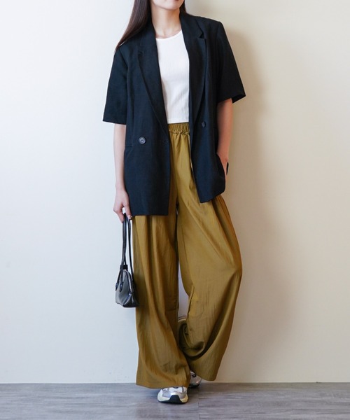gossip!ロサンゼルス(ゴシップロサンゼルス)の「ウエストギャザー イージーパンツ(その他パンツ・レディース・ブラウン/ブラック/グレー・FREE)」の15枚目の写真