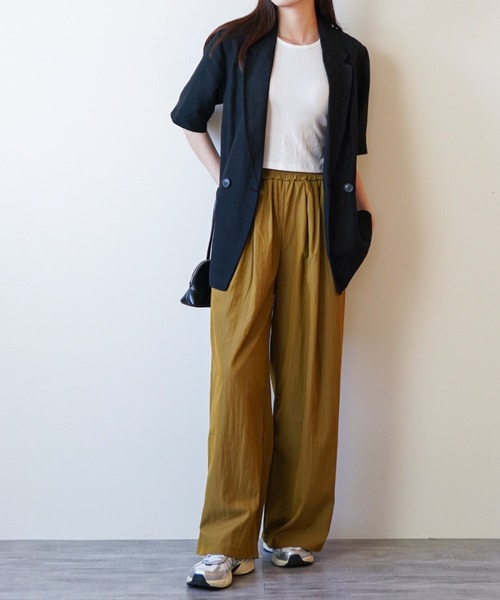 gossip!ロサンゼルス(ゴシップロサンゼルス)の「ウエストギャザー イージーパンツ(その他パンツ・レディース・ブラウン/ブラック/グレー・FREE)」の18枚目の写真