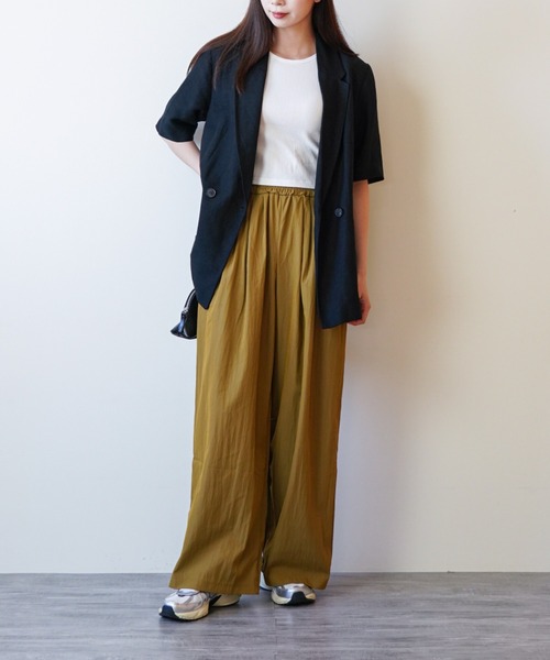 gossip!ロサンゼルス(ゴシップロサンゼルス)の「ウエストギャザー イージーパンツ(その他パンツ・レディース・ブラウン/ブラック/グレー・FREE)」の20枚目の写真
