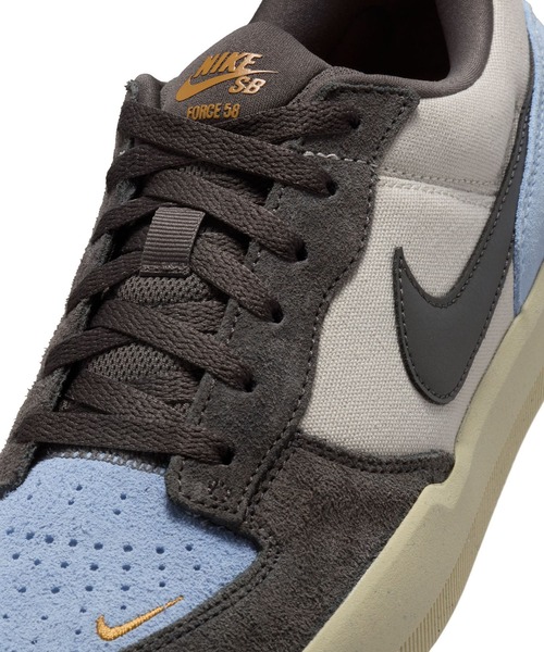 NIKE SB(ナイキエスビー)の「NIKE SB/ナイキエスビー メンズ レディース スニーカー スケシュー SB FORCE 58 フォース DV5477-102(スニーカー・メンズ・グレー×サックスブルー・28.5cm/28.0cm/27.5cm/27.0cm/26.5cm/26.0cm/25.5cm/25.0cm/24.5cm/24.0cm/23.5cm/23.0cm/29.0cm)」の7枚目の写真