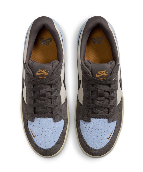 NIKE SB(ナイキエスビー)の「NIKE SB/ナイキエスビー メンズ レディース スニーカー スケシュー SB FORCE 58 フォース DV5477-102(スニーカー・メンズ・グレー×サックスブルー・28.5cm/28.0cm/27.5cm/27.0cm/26.5cm/26.0cm/25.5cm/25.0cm/24.5cm/24.0cm/23.5cm/23.0cm/29.0cm)」の6枚目の写真