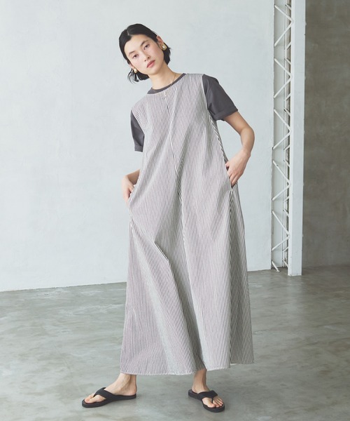 LA MARINE FRANCAISE（マリン フランセーズ）の「AMITI_SプリントTシャツ（Tシャツ/カットソー・レディース・イエロー/ホワイト/グレー・FREE）」の5枚目の写真