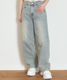 LOVETOXIC | 【LTXC】【接触冷感/ひんやり】バレルレッグライトデニム(デニムパンツ)