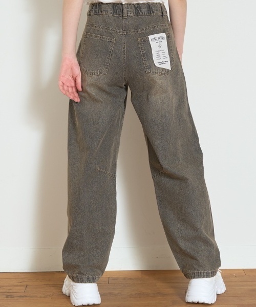 LOVETOXIC（ラブトキシック）の「【LTXC】【接触冷感/ひんやり】バレルレッグライトデニム（デニムパンツ・キッズ・サックスブルー/グレー/ライトグレー/ブルー/ネイビー・L:160cm/M:150cm/S:140cm）」の8枚目の写真