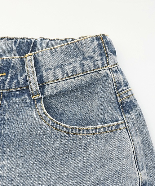 LOVETOXIC（ラブトキシック）の「【LTXC】【接触冷感/ひんやり】バレルレッグライトデニム（デニムパンツ・キッズ・サックスブルー/グレー/ライトグレー/ブルー/ネイビー・L:160cm/M:150cm/S:140cm）」の18枚目の写真