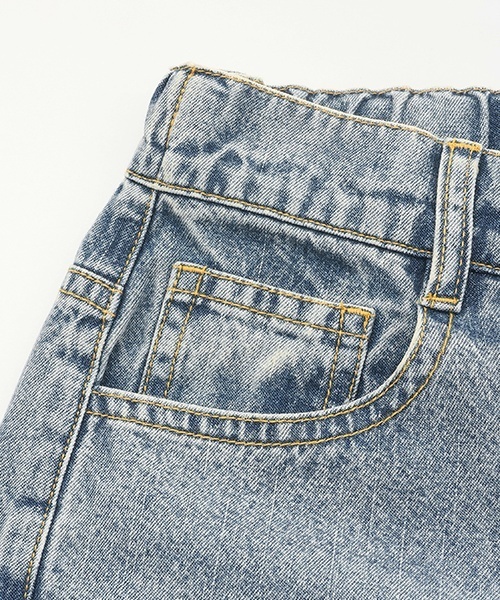 LOVETOXIC（ラブトキシック）の「【LTXC】【接触冷感/ひんやり】バレルレッグライトデニム（デニムパンツ・キッズ・サックスブルー/グレー/ライトグレー/ブルー/ネイビー・L:160cm/M:150cm/S:140cm）」の19枚目の写真