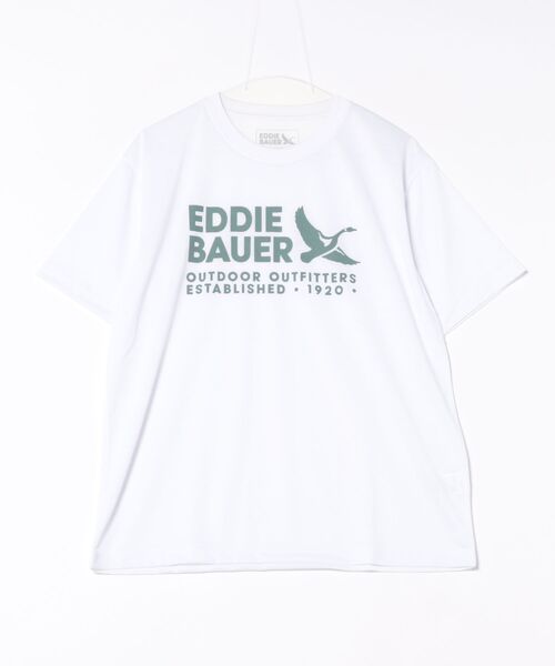 Eddie Bauer(エディーバウアー)の「ポリエステルジャージ プリント Tシャツ(Tシャツ/カットソー・メンズ・ホワイト/ライトイエロー/杢グレー/ミント・L/XXL/XL/M/S)」の12枚目の写真