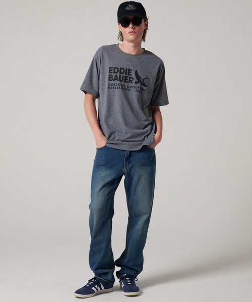 Eddie Bauer(エディーバウアー)の「ポリエステルジャージ プリント Tシャツ(Tシャツ/カットソー・メンズ・ホワイト/ライトイエロー/杢グレー/ミント・L/XXL/XL/M/S)」の17枚目の写真