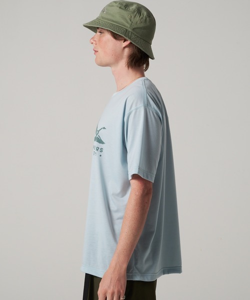 Eddie Bauer(エディーバウアー)の「ポリエステルジャージ プリント Tシャツ(Tシャツ/カットソー・メンズ・ホワイト/ライトイエロー/杢グレー/ミント・L/XXL/XL/M/S)」の7枚目の写真