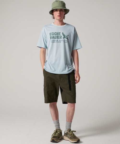 Eddie Bauer(エディーバウアー)の「ポリエステルジャージ プリント Tシャツ(Tシャツ/カットソー・メンズ・ホワイト/ライトイエロー/杢グレー/ミント・L/XXL/XL/M/S)」の19枚目の写真
