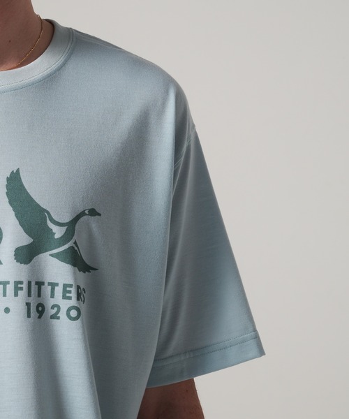Eddie Bauer(エディーバウアー)の「ポリエステルジャージ プリント Tシャツ(Tシャツ/カットソー・メンズ・ホワイト/ライトイエロー/杢グレー/ミント・L/XXL/XL/M/S)」の11枚目の写真