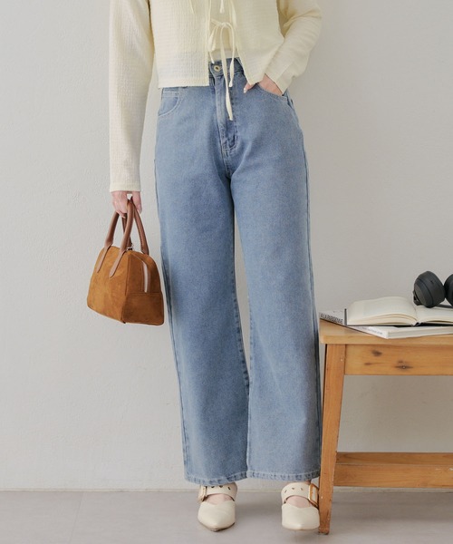 APPORTE PAR LES MARCHES(アポルテパーレマルシェ)の「【MARCHES】バックリボンプリントパンツ(デニムパンツ・レディース・ブラック系その他/ブルー系その他・FREE)」の19枚目の写真