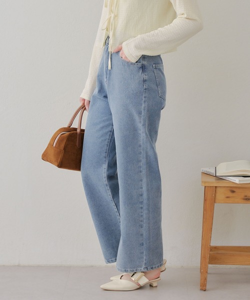 APPORTE PAR LES MARCHES(アポルテパーレマルシェ)の「【MARCHES】バックリボンプリントパンツ(デニムパンツ・レディース・ブラック系その他/ブルー系その他・FREE)」の20枚目の写真