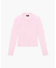 フラワー ボタン ネル カーディガン