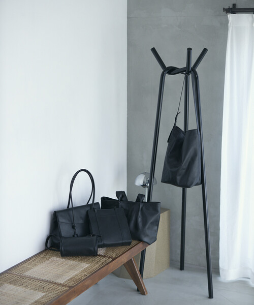 Firsthand（ファーストハンド）の「Firsthand/ファーストハンド レザーワンハンドルバッグ / 2WAYハンドバッグ / 牛革 / 撥水レザー（ハンドバッグ・レディース・ブラウン/ブラック・ONE SIZE）」の10枚目の写真