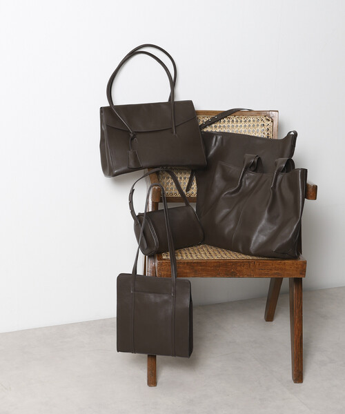 Firsthand（ファーストハンド）の「Firsthand/ファーストハンド レザーワンハンドルバッグ / 2WAYハンドバッグ / 牛革 / 撥水レザー（ハンドバッグ・レディース・ブラウン/ブラック・ONE SIZE）」の16枚目の写真