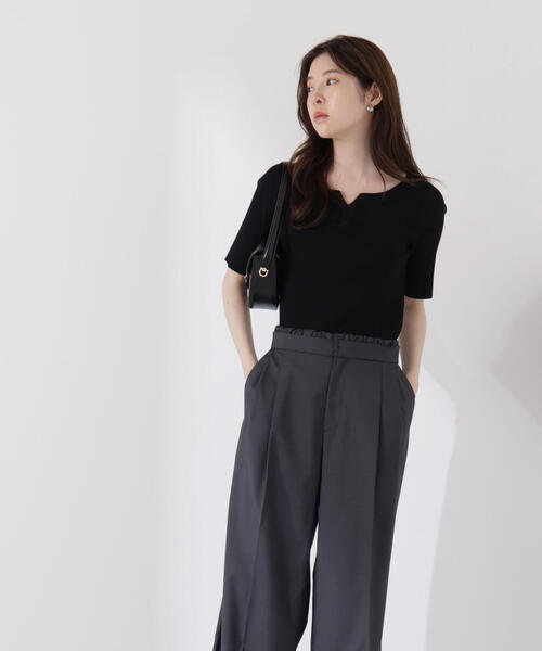 PROPORTION BODY DRESSING（プロポーションボディドレッシング）の「ヘンリーネックリブニット / 1215170503（ニット/セーター・レディース・ブラック/オレンジ/ブルー/ホワイト系その他・SMALL/MEDIUM）」の20枚目の写真