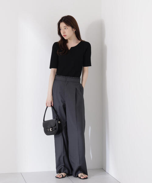 PROPORTION BODY DRESSING（プロポーションボディドレッシング）の「ヘンリーネックリブニット / 1215170503（ニット/セーター・レディース・ブラック/オレンジ/ブルー/ホワイト系その他・SMALL/MEDIUM）」の19枚目の写真