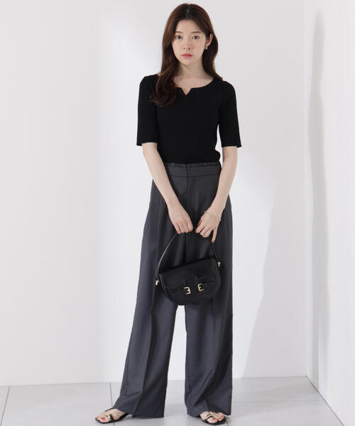 PROPORTION BODY DRESSING（プロポーションボディドレッシング）の「ヘンリーネックリブニット / 1215170503（ニット/セーター・レディース・ブラック/オレンジ/ブルー/ホワイト系その他・SMALL/MEDIUM）」の18枚目の写真