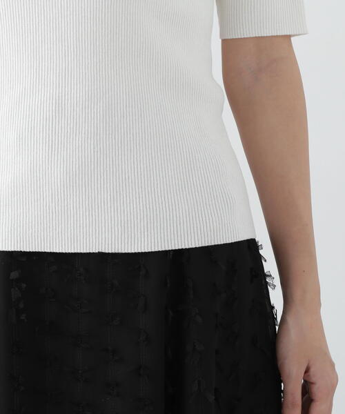 PROPORTION BODY DRESSING（プロポーションボディドレッシング）の「ヘンリーネックリブニット / 1215170503（ニット/セーター・レディース・ブラック/オレンジ/ブルー/ホワイト系その他・SMALL/MEDIUM）」の22枚目の写真