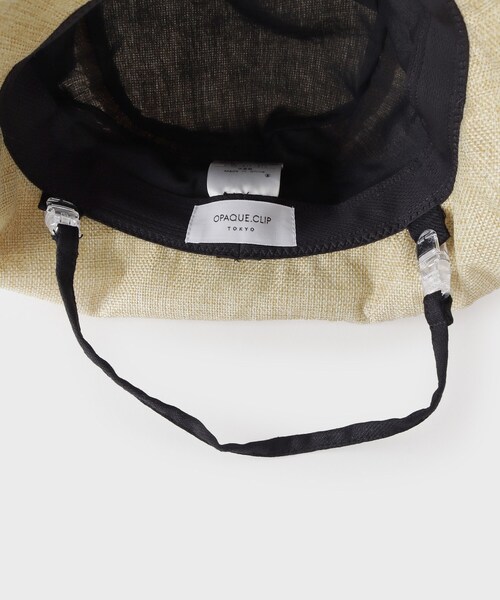 OPAQUE.CLIP(オペークドットクリップ)の「切り替えフクレハット(ハット・レディース・ブラック/ベージュ/ライトベージュ・00)」の10枚目の写真