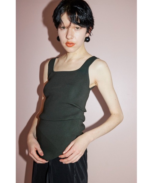 ASYMME TUCK KT TOP（ニット/セーター）｜OMMO（オーエム