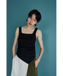 OMMO ニット フリーサイズ CIRCLE LAYERED DOCKING KNIT TOP（ニット/セーター）｜OMMO