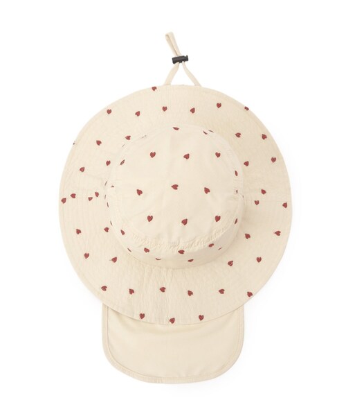 SHOO・LA・RUE(シューラルー)の「総柄刺繍アドベンチャーハット(ハット・キッズ・ピンク系1/アイボリー系・99)」の5枚目の写真