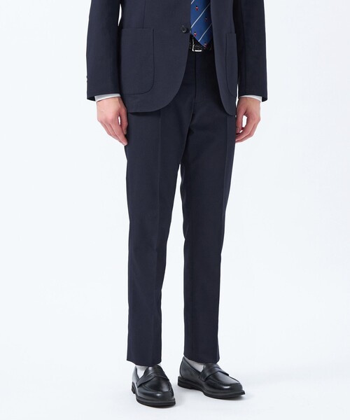 MACKINTOSH PHILOSOPHY（ﾏｯｷﾝﾄｯｼｭ ﾌｨﾛｿﾌｨｰ）の「トロッター ウルトラライトトラウザーズ#11 ドットサッカー（その他パンツ・メンズ・ダークネイビー/ベージュ系その他5・40/38/42/36/44）」の2枚目の写真