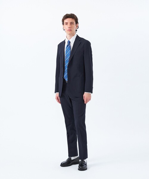 MACKINTOSH PHILOSOPHY（ﾏｯｷﾝﾄｯｼｭ ﾌｨﾛｿﾌｨｰ）の「トロッター ウルトラライトトラウザーズ#11 ドットサッカー（その他パンツ・メンズ・ダークネイビー/ベージュ系その他5・40/38/42/36/44）」の3枚目の写真