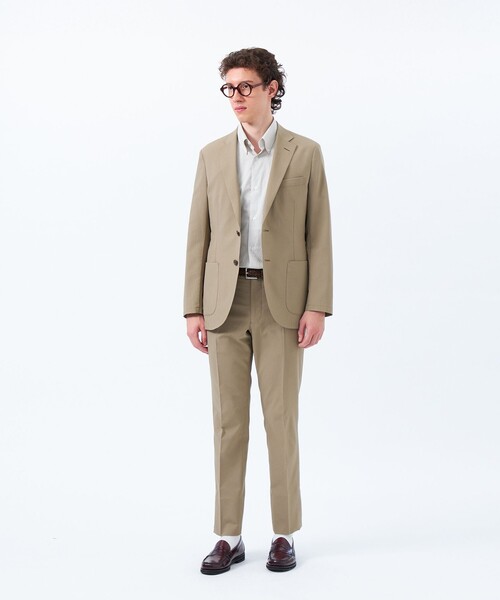 MACKINTOSH PHILOSOPHY（ﾏｯｷﾝﾄｯｼｭ ﾌｨﾛｿﾌｨｰ）の「トロッター ウルトラライトトラウザーズ#11 ドットサッカー（その他パンツ・メンズ・ダークネイビー/ベージュ系その他5・40/38/42/36/44）」の4枚目の写真