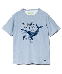 ESPACE VERT/エスパスヴェール クジラプリント S/S TEE