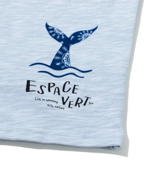 go slow caravan（ゴースローキャラバン）の「ESPACE VERT/エスパスヴェール　クジラプリント S/S TEE（Tシャツ/カットソー・メンズ・ホワイト/サックスブルー・X-LARGE/LARGE/MEDIUM）」の11枚目の写真