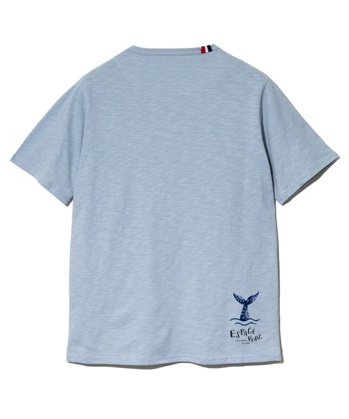 go slow caravan（ゴースローキャラバン）の「ESPACE VERT/エスパスヴェール　クジラプリント S/S TEE（Tシャツ/カットソー・メンズ・ホワイト/サックスブルー・X-LARGE/LARGE/MEDIUM）」の10枚目の写真