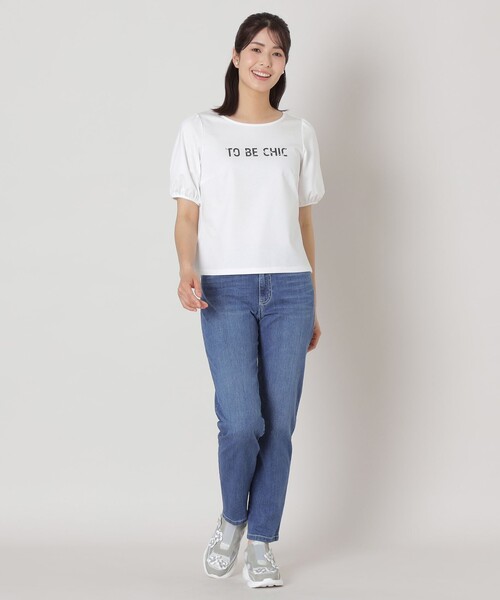 セール】ビジューロゴ カットソー（Tシャツ/カットソー）｜TO BE