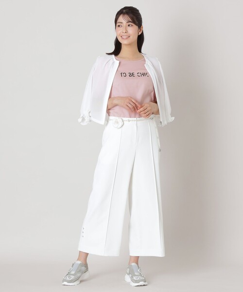 TO BE CHIC カットソー セール】ビジューロゴ カットソー（Tシャツ/カットソー）｜TO BE