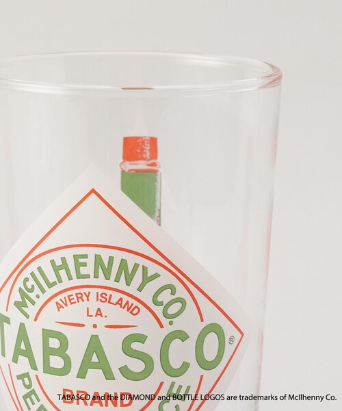 【タバスコ】10/01 セール】ガラスタンブラー ロゴ ＜TABASCO(R) タバスコ＞（グラス