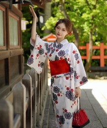 レディース浴衣♡歌舞伎浴衣♡注染♡手縫い♡日本舞踊♡粋 レディース 浴衣 花文様 手縫い 日本製 黒色 – MIYABI - REUSE